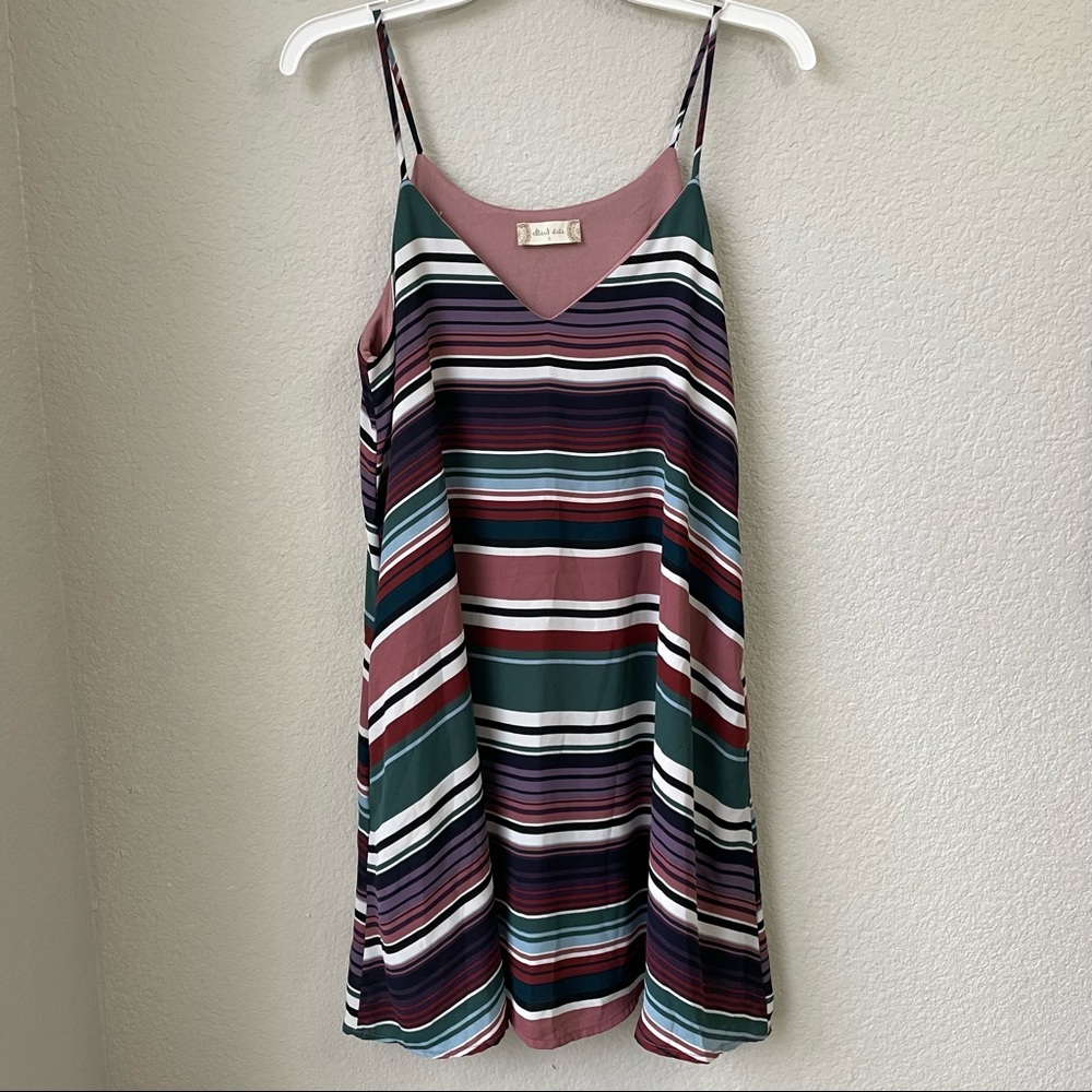 Altar’d State Striped Spaghetti Strap Dress
